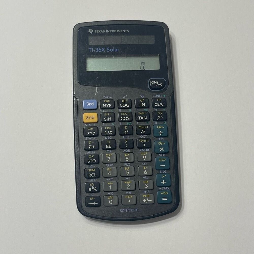 Texas Instruments TI-36X Solar Scientific Calculator NO COVER